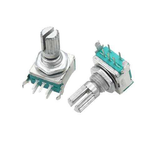 HUJWLBWF 1pc Right Angle EC11 360 Degree Rotary Encoder with Switch Digital Potentiometer Full axis 15mm 5PIN von HUJWLBWF