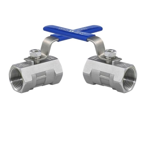 HUJWLBWF 2pcs 304 Stainless Steel 1/2 inch Spherical Valve Water Pipe Switch Household Pipeline Valve Female Thread HUJWLBWF 2pcs 304 Stainless Steel 1/2 inch Spherical Valve Water Pipe Switch Household Pipeline Valve Female Thread von HUJWLBWF