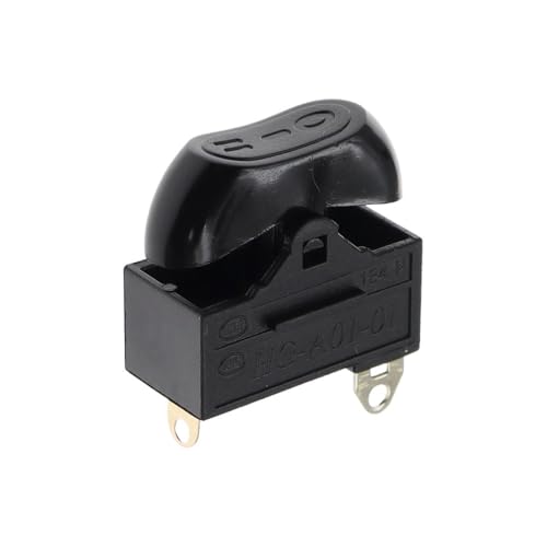 HUJWLBWF 4PCS Black Hair Dryer Switch,Rocker Switch,3 Position ON Off Boat Switch von HUJWLBWF