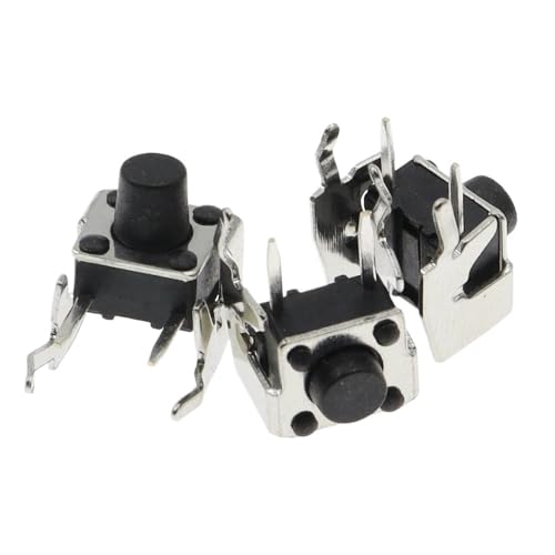 HUJWLBWF 50pcs Momentary Tactile Tact Push Button Switch Right Angle Horizontal Holder with Stent 6x6x13 mm von HUJWLBWF