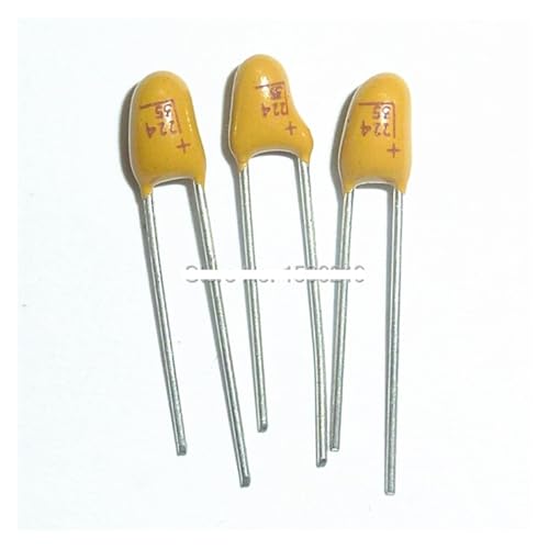 HUJWLBWF 50pcs Tantalum Capacitor 0.22uF 35V 35V0.22uF DIP Radial von HUJWLBWF