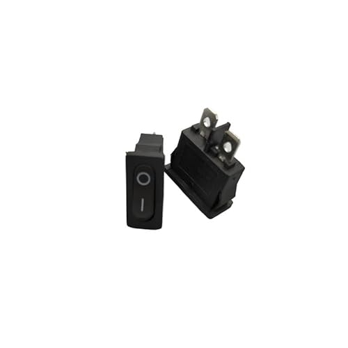 HUJWLBWF 5Pcs 10x22mm KCD1-110 Black Thin Rocker Switch NO/Off 2 Pin Small Instrument Power Switch von HUJWLBWF