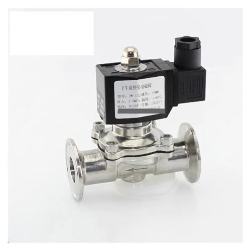 HUJWLBWF DC220V OD19mmxferrule50.5 Tri Clamp Diaphragm Type Normally Closed Solenoid Control Valve 304 Stainless Steel HUJWLBWF DC220V OD19mmxferrule50.5 Tri Clamp Diaphragm Type Normally Closed Solenoid Control Valve 304 Stainless Steel von HUJWLBWF
