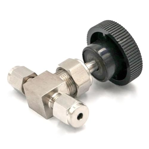 HUJWLBWF Fit 1/8" OD Tube 304 Stainless Steel Shut Off Flow Control Needle Valve Compression Fitting 915 PSI HUJWLBWF Fit 1/8" OD Tube 304 Stainless Steel Shut Off Flow Control Needle Valve Compression Fitting 915 PSI von HUJWLBWF