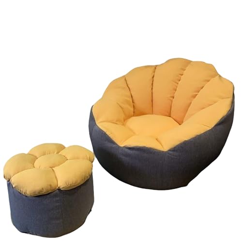HUJZJY Moderner Sitzsack für Erwachsene, Sitzsack Couch mit Memory Foam Füllung, Wohnzimmer-Sitzsack, Geprüft für Erwachsene & Kinder, Perfekter Lounge- Oder Gaming-Stuhl von HUJZJY