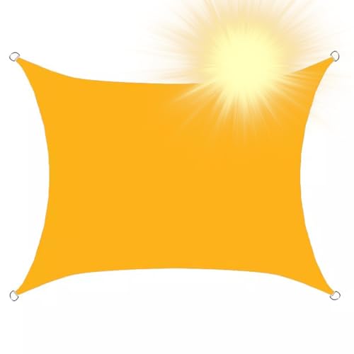 Sonnensegel Rechteckig Wasserdicht 2x3m, Sonnentuch Schattensegel, Sonnenschutz für Pergola UV-Schutz Beschattung Terrasse für Balkon, Pool, Garten, Sonnensegel von HUJZJY