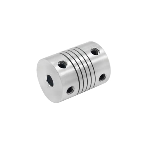 HUKILU yaoqijie 1 STÜCKE Koppler 3D Drucker Teile Motorwellenkoppler Flexible Kupplung Aluminium Motoranschluss 5 Bis 8mm T8 Leitspindel Lasting(8x8) von HUKILU