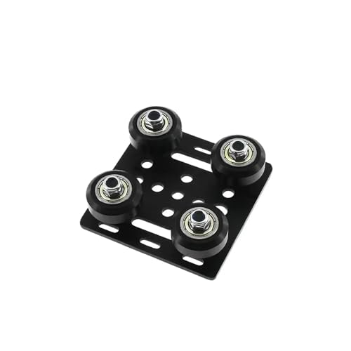 HUKILU yaoqijie 3D-Druckerteile V-Portalplattensatz Spezielle Gleitplattenrolle 3D-Drucker 2020/2040 V-Slot-Aluminiumprofile Lasting(Plate with Wheel,2pcs) von HUKILU