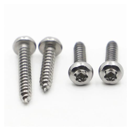 yaoqijie 10/20 stücke 304 Edelstahl Runde Flachkopf Lappen Blechschraube M2.9 M3.5 M4.2 M4.8 L = 6 * 50mm lasting(10mm,M4.8 10pcs) von HUKILU