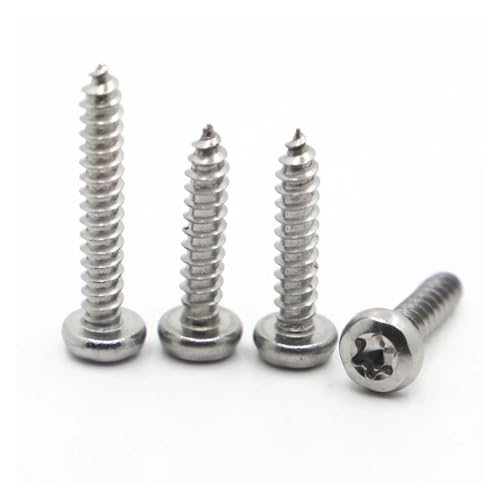 yaoqijie 10/20 stücke 304 Edelstahl Runde Pan Kopf Torx Sechs Lappen Blechschraube M 2,9 3,5 4,8 lasting(35mm,M4.2 10pcs) von HUKILU