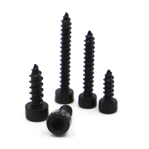 yaoqijie 10–50 Stück M2 M2.6 M3 M3.5 M4 M5 M6 Schwarz 8.8 Stahl Inbuskopf Innensechskantschraube lasting(25mm,M3.5 50pcs) von HUKILU