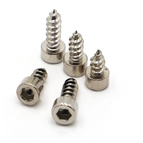 yaoqijie 10–50 Stück M2 M2.6 M3 M3.5 M4 M5 M6 Vernickelte Innensechskantschraube aus Kohlenstoffstahl lasting(25mm,M5 10pcs) von HUKILU
