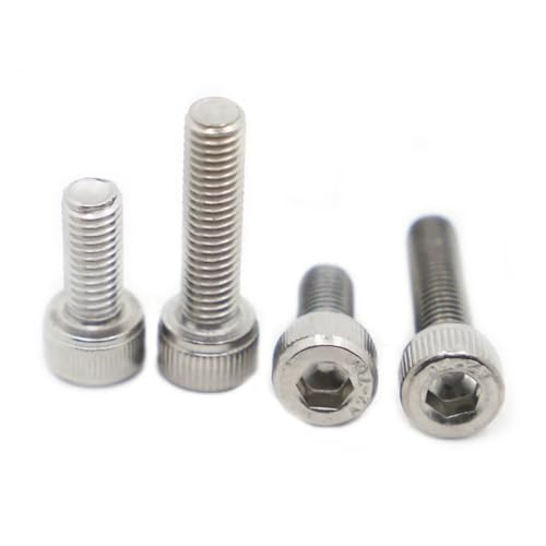 yaoqijie 2–20 Stück M1.6 M2 M2.5 M3 M4 M5 M6 M8 M10 Din912 304 Edelstahl metrisches Gewinde Sechskantschraube Bolzen Länge 3 bis 50 mm lasting(6mm,M4 10pcs) von HUKILU