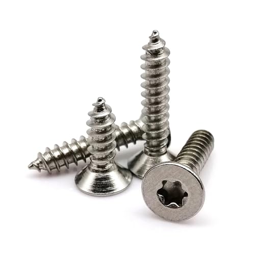yaoqijie 5/10/50 Stück M2 M2.3 M2.6 M3 M3.5 M4 M5 M6 304 Edelstahl Senkkopf Sicherheitsholzschraube lasting(14mm,50pcs M2.6) von HUKILU