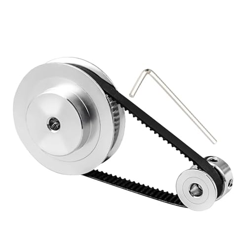 yaoqijie 60T 20 Zähne 2GT Riemenscheibensatz Riemenbreite 6mm Untersetzung 3:1 Bohrung 3~14mm 3D-Drucker Synchronräder 2M GT2 Zahnriemenscheibe lasting(200mm,60T8B 20T6.35B) von HUKILU