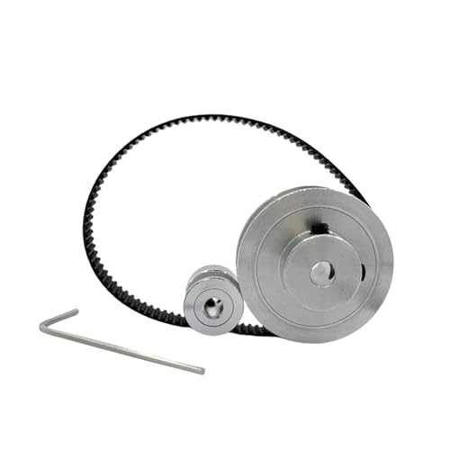 yaoqijie 60T 20 Zähne Riemenbreite 10mm 2GT Zahnriemenscheibe Spannrad Bohrung 3~12mm Untersetzung 3:1GT2 Synchronriemensatz lasting(60T bore 8mm,2GT-280-6MM_20T BORE 4MM) von HUKILU