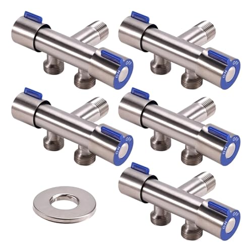 yaoqijie A14F-5PCS Dual Control 1 In 2 Out Badezimmer Toilette Eckventil Waschmaschine Dual Wasser Bidet Eckventil Wasserhahn lasting yaoqijie A14F-5PCS Dual Control 1 In 2 Out Badezimmer Toilette Eckventil Waschmaschine Dual Wasser Bidet Eckventil Wasserhahn lasting von HUKILU