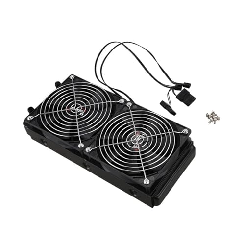 yaoqijie Aluminium 240 mm 10-Rohr-Wasserkühlung, gekühlter Reihenwärmetauscher-Kühler mit Lüfter for CPU-PC-Wasserkühlsystem lasting yaoqijie Aluminium 240 mm 10-Rohr-Wasserkühlung, gekühlter Reihenwärmetauscher-Kühler mit Lüfter for CPU-PC-Wasserkühlsystem lasting von HUKILU
