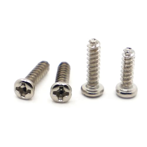 yaoqijie Blechschrauben aus Nickelstahl, M1 4 M1 7 M2 M2 3 M2 6 M3 M4, Linsenkopf, Kreuzschlitz, Rundkopf, 50–100 Stück lasting(5mm,M1.7 100pcs) von HUKILU