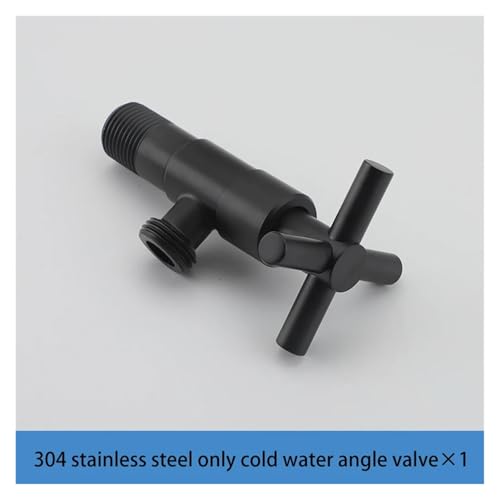 yaoqijie Einzigen Kalten Wasser Ventil for Bidet Wasserhahn Langlebig Ersatz Anti Korrosion Edelstahl Winkel Ventil Wasser Einfach Fluss lasting(A7161B-1) von HUKILU