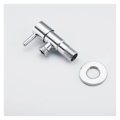 yaoqijie Einzigen Kalten Wasser Ventil for Bidet Wasserhahn Langlebig Ersatz Anti Korrosion Edelstahl Winkel Ventil Wasser Einfach Fluss lasting(Silver) von HUKILU