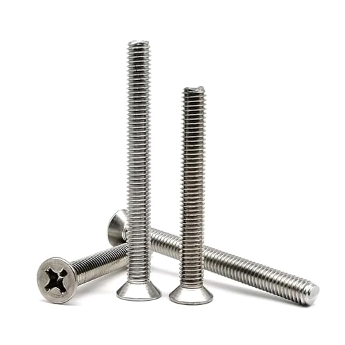 yaoqijie Kreuzschlitz-Senkkopfschraube M2 M2.5 M3 M3.5 M4 M5 M6 M8 Verlängert Länger 3-100mm 304 Edelstahl GB819 lasting(14mm,M2 50pcs) von HUKILU