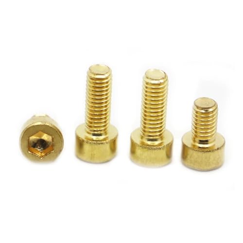 yaoqijie M3 M4 M5 M6 M8 M10 DIN912 Messing Hex Innensechskant-Kappe Inbusschrauben Bolzen lasting(45mm,M10 1pc) von HUKILU