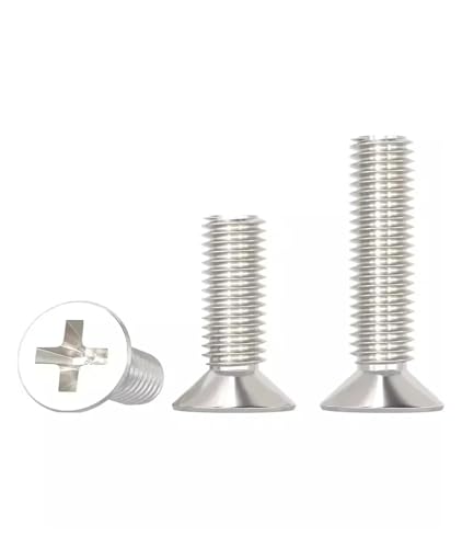 yaoqijie Vernickelte Senkkopf-Kreuzschlitzschraube, elektronische Reparaturschrauben, Zubehör, Laptop, M1-M4 lasting(20mm,M3 (50Pcs)) von HUKILU