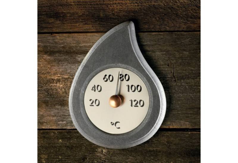 HUKKA Design Sauna-Sanduhr Hukka Design Pisarainen Thermometer aus Speckstein Saunathermometer von HUKKA Design