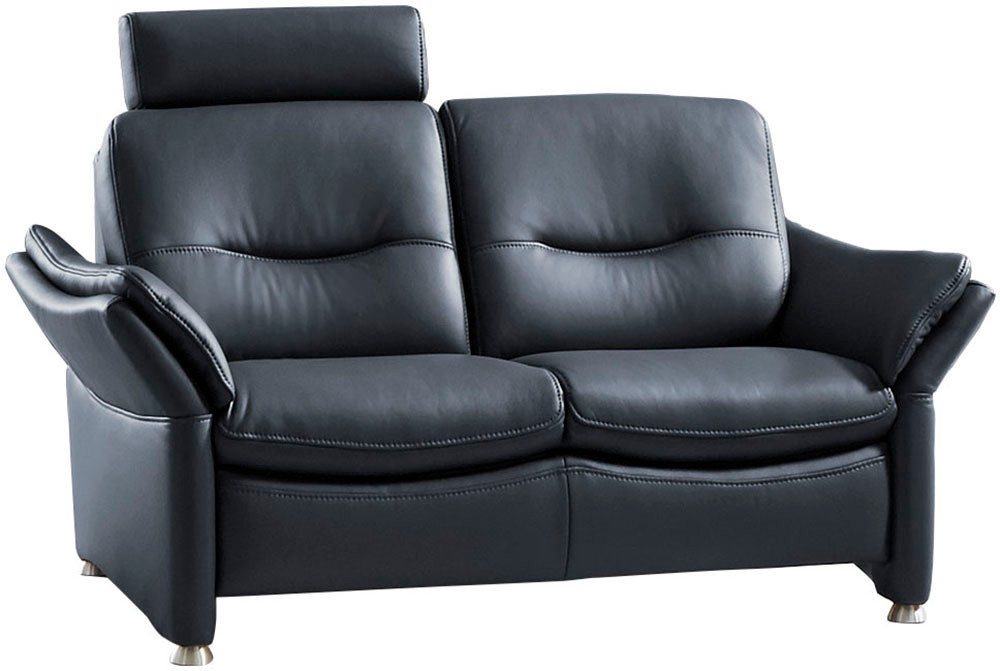 HUKLA 2-Sitzer HU-SF15058 Ledersofa, Breite 164 cm, hochwertiges Glattleder, optional mit Kopfstütze von HUKLA