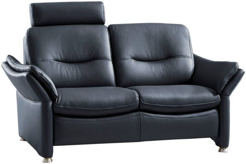 HUKLA 2-Sitzer HU-SF15058 Ledersofa, Breite 164 cm, hochwertiges Glattleder, optional mit Kopfstütze von HUKLA