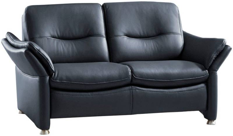 HUKLA 2-Sitzer HU-SF15058 Ledersofa, Breite 164 cm, hochwertiges Glattleder, optional mit Kopfstütze von HUKLA