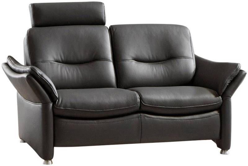 HUKLA 2-Sitzer HU-SF15058 Ledersofa, Breite 164 cm, hochwertiges Glattleder, optional mit Kopfstütze von HUKLA