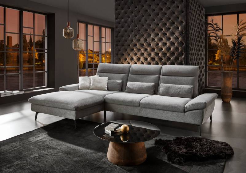 HUKLA Ecksofa HU-HP22156 L-Form, inkl. Kopfpolsterverstellung, optional mit Sitztiefenverstellung HUKLA Ecksofa HU-HP22156 L-Form, inkl. Kopfpolsterverstellung, optional mit Sitztiefenverstellung von HUKLA