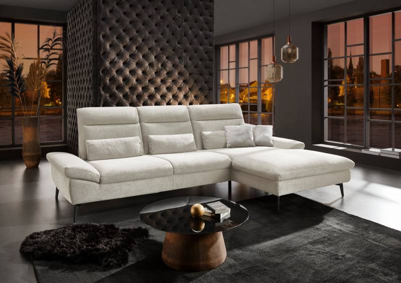 HUKLA Ecksofa HU-HP22156 L-Form, inkl. Kopfpolsterverstellung, optional mit Sitztiefenverstellung HUKLA Ecksofa HU-HP22156 L-Form, inkl. Kopfpolsterverstellung, optional mit Sitztiefenverstellung von HUKLA