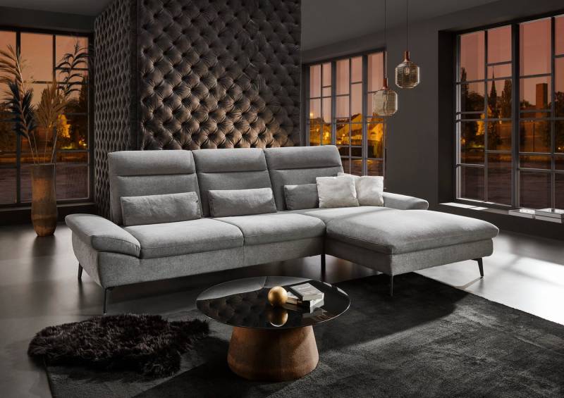 HUKLA Ecksofa HU-HP22156 L-Form, inkl. Kopfpolsterverstellung, optional mit Sitztiefenverstellung HUKLA Ecksofa HU-HP22156 L-Form, inkl. Kopfpolsterverstellung, optional mit Sitztiefenverstellung von HUKLA