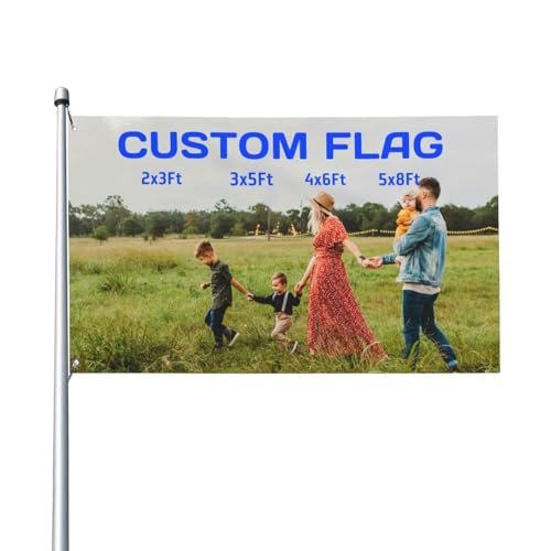 HUKQWX Personalisieren Flags, Benutzerdefiniertes Flaggenbanner, Drucken Sie Ihr eigenes Logo/Image/Text, Personalisierte Gartenflagge,Benutzerdefinierte Flaggenbanner für den - Einseitig - 2.5X4 FT HUKQWX Personalisieren Flags, Benutzerdefiniertes Flaggenbanner, Drucken Sie Ihr eigenes Logo/Image/Text, Personalisierte Gartenflagge,Benutzerdefinierte Flaggenbanner für den - Einseitig - 2.5X4 FT von HUKQWX