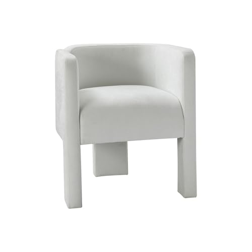 HULALA HOME Sessel, Loungesessel, Polstersessel mit Fassrückenlehne für Wohnzimmer und Schlafzimmer, Weiß von HULALA HOME