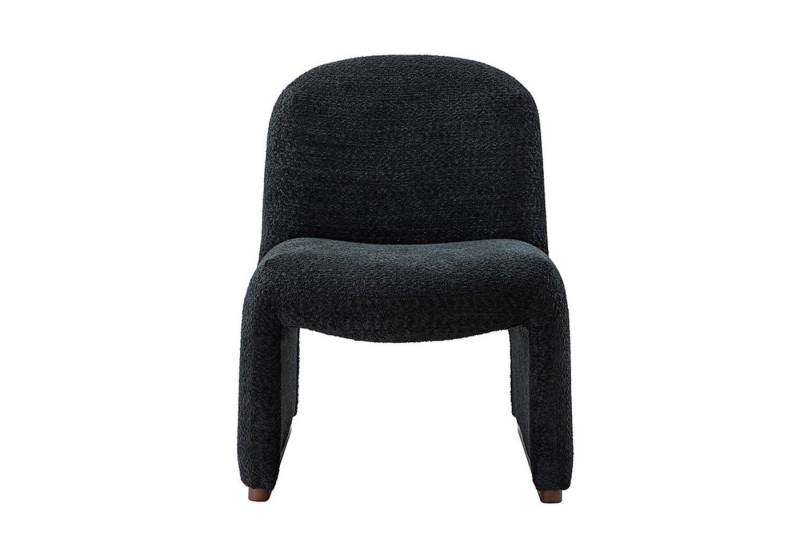 HULALA HOME Sessel moderner Loungesessel ergonomischer Polstersessel ohne Armlehnen, Gebogener Sitz, Mid-Century-Stil von HULALA HOME