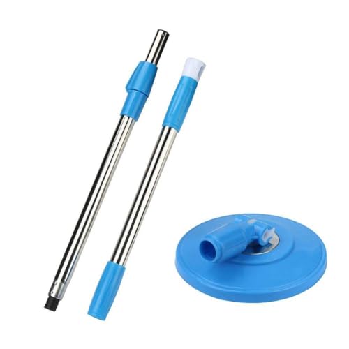 HULKAY Rotary Mop Ersatz Mop Kopf 360 Grad Rotierendes Reinigungswerkzeug Kein Fuß Pedal Blaue Version von HULKAY