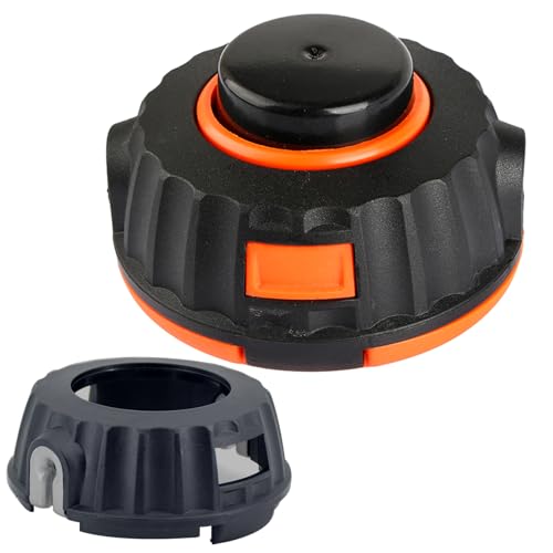 HUMAPYDU 537419211 Rasentrimmerkopf Unkrautfresser + 15 m Trimmerfaden für Poulan Weedeater MX557, PP125, PP136E, P4500, PPB200E, PPB32SST, PPB350 Gasschneider, Ersatz 537419202 (Trimmerabdeckung) von HUMAPYDU