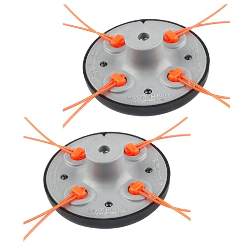HUMAPYDU Universal Unkrautfresser Ersatz Trimmerkopf für 55-491 Pivotrim Rasentrimmer Aufsatz Kopf Speed Feed Easyload für Rasentrimmer Rasenmäher (2 Stück), schwarz, HD-746 von HUMAPYDU
