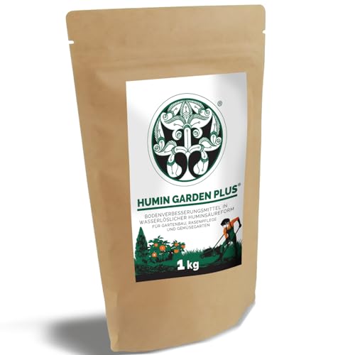 Humin Garden Sol 1kg Universaldünger für gesundes Wachstum und starke Pflanzen. Natürliches Huminsäure-Granulat und Bodenkonditionierer für alle Pflanzen, ideal für Rasen, Bäume und Blumen von HUMIN GARDEN PLUS - SOL