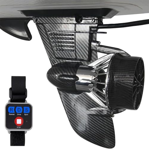 Tragbares Elektro-Motor-Finne Surfboard, Sup Elektro-Finne Unterwasser-Thruster, 24 V Elektro-Surfboard-Finne Propeller Mit Fernbedienung, Passt Gut Auf Viele Kleinere Boote Finnen-Kit von HUMNZR