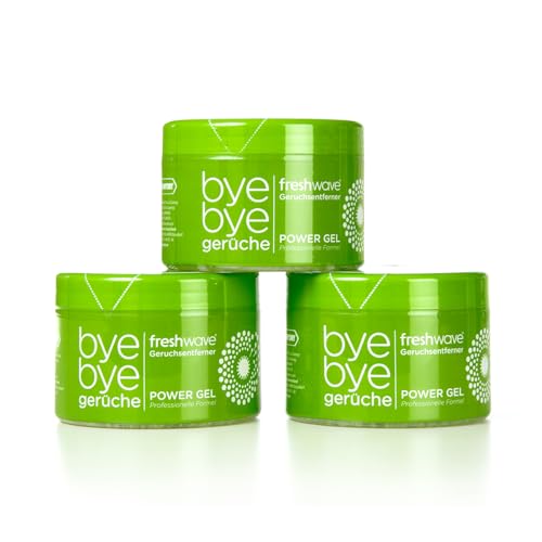 Freshwave® Geruchsentferner 3er-Set Power Gel 400g | kontinuierliche Geruchsbeseitigung in jedem Raum | neutralisiert jede Art von Gerüchen | natürliche Inhaltsstoffen von HUMYDRY