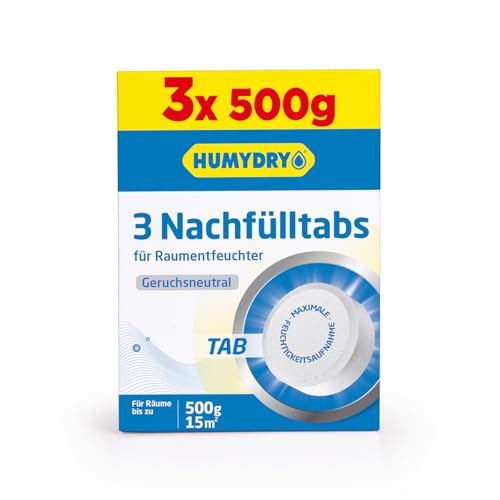 Sonder-Set mit 3 Nachfüllbeutel für Luftentfeuchter – Ideal für Schränke, Badezimmer und Räume – Räume bis zu 15 m2 – 500-g-Beutel – Duft: Neutral – Humydry Sonder-Set mit 3 Nachfüllbeutel für Luftentfeuchter – Ideal für Schränke, Badezimmer und Räume – Räume bis zu 15 m2 – 500-g-Beutel – Duft: Neutral – Humydry von HUMYDRY