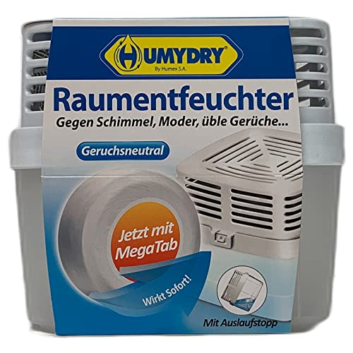 HUMYDRY Raum-Entfeuchter mit Mega Tab 500 g Neutral gegen Schimmel von HUMYDRY