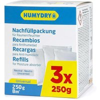 Humydry - Nachfüllpack 3x250g Geruchsneutral für Luftentfeuchter Humydry - Nachfüllpack 3x250g Geruchsneutral für Luftentfeuchter von HUMYDRY