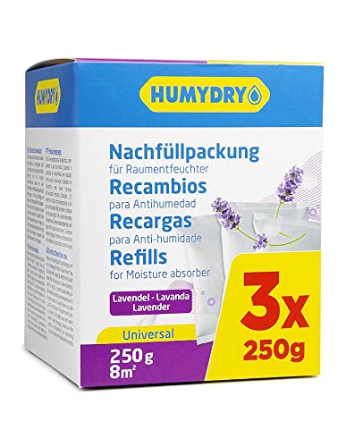 Humydry Nachfüllpackung 3x250g Lavendelduft von HUMYDRY