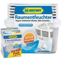 Humydry - Raumentfeuchter Premium + 3 Nachfüll Tabs a 500 Gramm von HUMYDRY